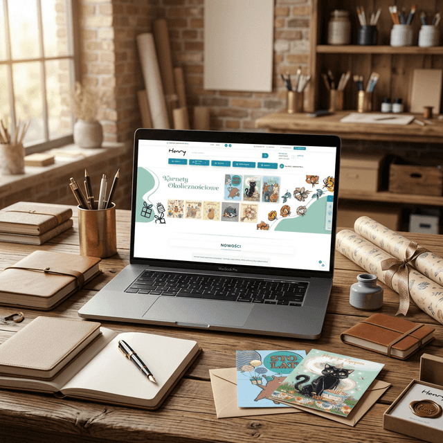 Studio Henry - Strona producenta artykułów papierniczych - Realizacja Periphas